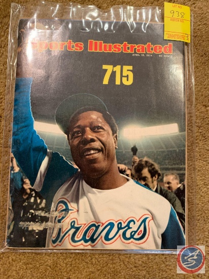 April 15, 1974 Sports Illustrated Hank Aaron 715,1989 Starting Lineups basketball greats Henry Aaron