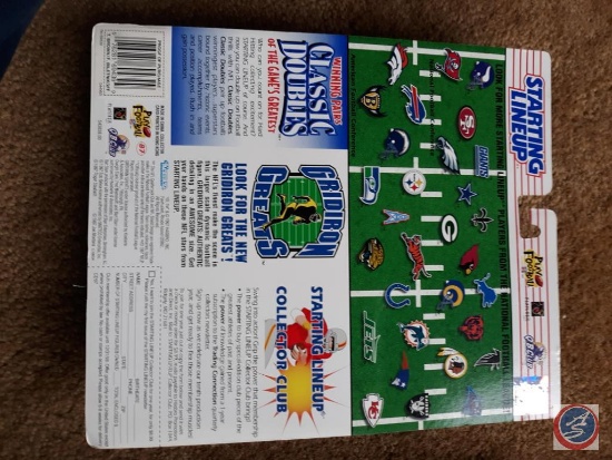 1995 starting lineup Joe Montana convention figure, 1997 starting lineup classic doubles Joe Montana