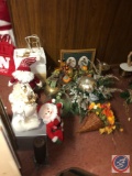 Vintage 2 Doll Painting, Holiday Decorations (Nebraska Bag Show in Picture Sold Separately)