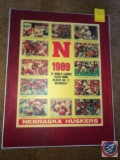 1989 Nebraska Huskers Illustrated Plaque