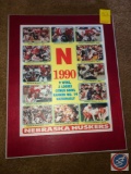 1990 Nebraska Huskers Illustrated Plaque