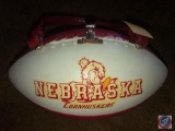 1973 Balls N All Nebraska Football Purse-Red Fabric Inside is Falling Off