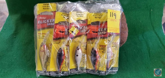 Berkley Flicker Shad Rattle n Roll Speckled Gold Shiner Assorted colors (5)