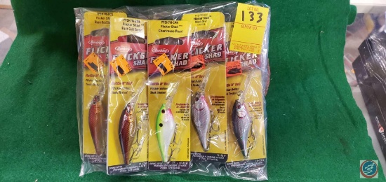 Berkley Flicker Shad Speckled Gold Shiner Assorted colors (5)