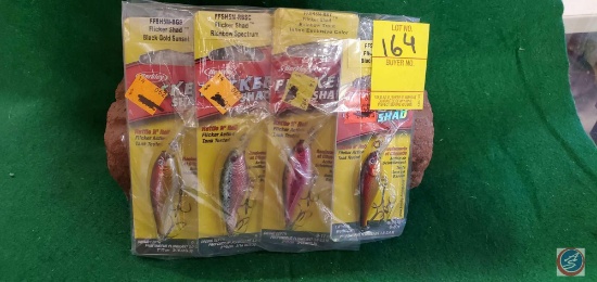 Berkley Flicker Shad (4) Assorted Rainbow Spectrum
