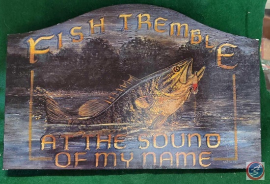 Fish Tremble at the sound plaque