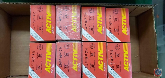 (6) boxes ACTIV High Base 20 gauge shells