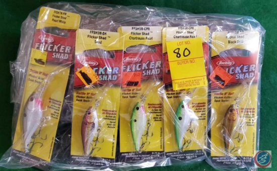 Berkley Flicker Shad (5) 9-11 depth Asst