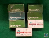 Remington High Velocity 5mm Magnum Hollow point boxes (5), Remington 5MM Rim Fire Magnum boxes (2)