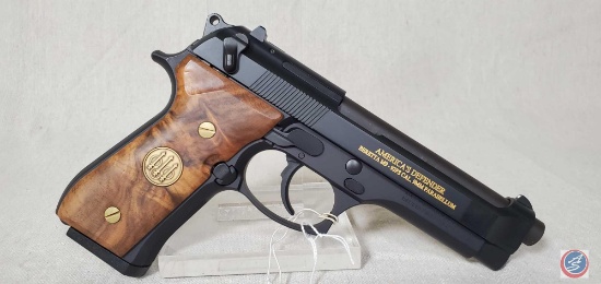 Beretta Model M-9 9 X19 Pistol America's Defender 20th Anniversary Edition in Wood Presentation
