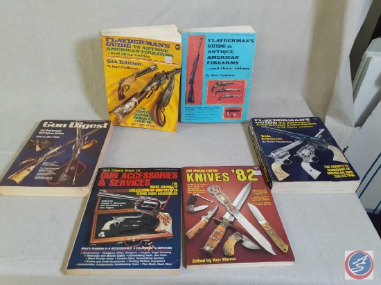 Flayderman's Guide to Antique American Firearms and their Values (3), Gun Digest, Knives '82, Gun