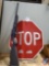 Stop Sign and Rifle Pellet Gun
