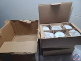 New Noritake Contemporary White China Cups 34 pieces
