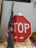 Stop Sign and Rifle Pellet Gun
