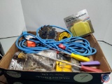 Mixed Lot of Tools and Electrical Cord, Garage Items