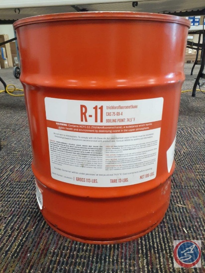 R-11 Trichlorofluoromethane 100lb Drum Cas 75-69-4 Refrigerant (Sealed)