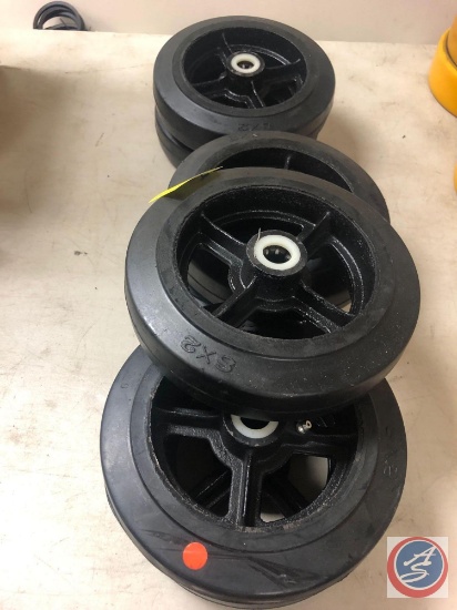 8" X 2" High Capacity wheel with roller bearing
