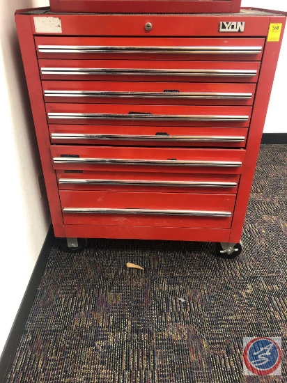 Lyons 8 Drawer Tool Box Cart on Casters Including Tools