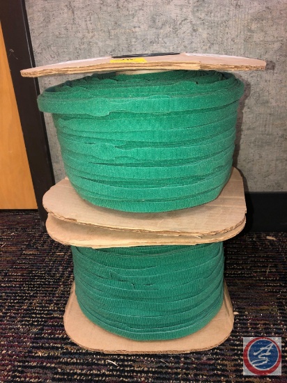 3/4" Natural/Green Velcro Brand One-Wrap Strap 18" cord minder (2) Spools 400ea