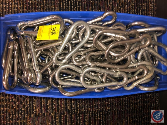 (82) 1/2" SS 316 Spring Snap Links