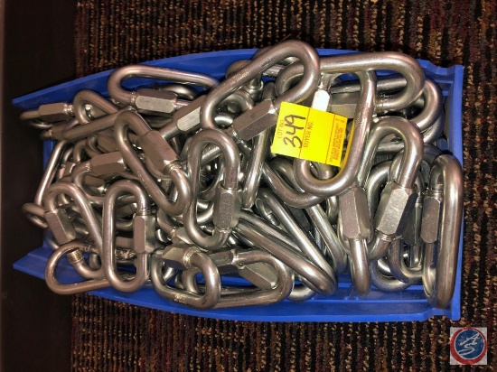 (87) 1/2" Zinc Quik Links Rated for 3300 lbs.
