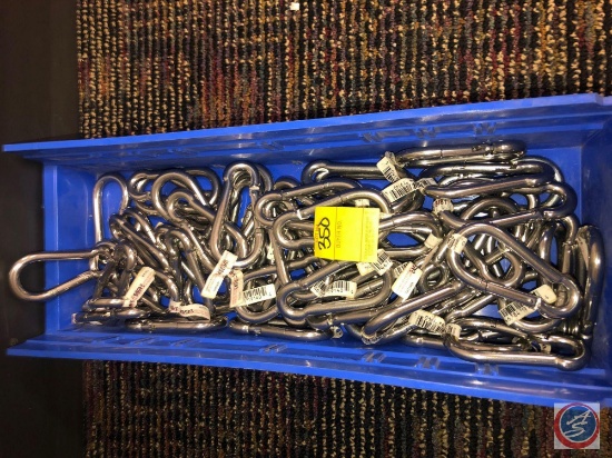 (62) 3/8" SS Spring Snap Links