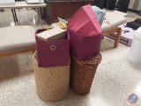 Storage Cubes, (2) Wicker Laundry Hampers, More