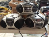 (3) Durabrand Portable CD AM/FM Radios