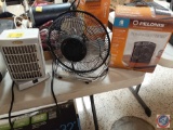 Pelonis Fan Forced Heater in Original Box, Table Top Fans