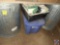 Metal Trash Cans (2), Regent Flooding Reflector, Tote with Lid