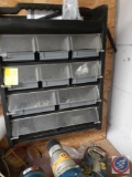 Hardware Caddy w/ Assorted Nuts/Bolts, Buyer Must Remove From Wall, Bring Tools