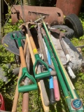 Shovels, Pitchforks, Posts, Yard Materials