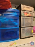 Plastic Storage Containers (Contents Not Included)