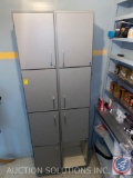 Locker Cabinet Storage 32'' x 25'' x 72'' (One Missing Door)