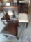 Slat Back Upholstered Chair Measuring 38