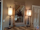 (2) Table Lamps, Mirror 28'' x 48''