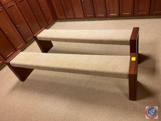 {{3X$BID}} Sections of Bench Seating Measuring 72'' X 12'' X 18'', 36'' x 12'' x 18''