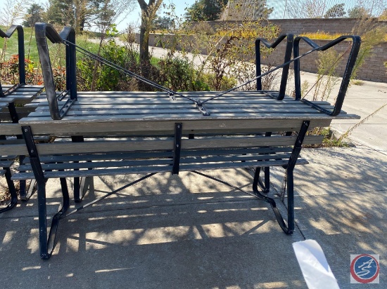 {{4X$BID}} Wood and Metal Benches