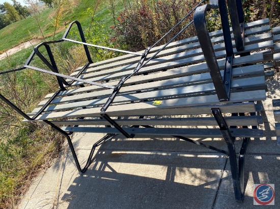 {{4X$BID}} Wood and Metal Benches