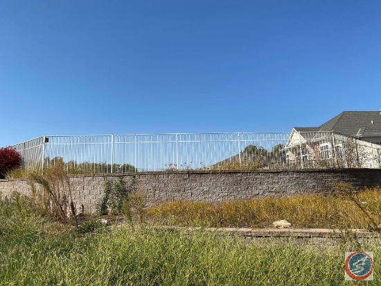 {{40X$Bid}} Pool Fencing Sections with Two Locking Gates (Each Panel is Approximately 200lbs.)