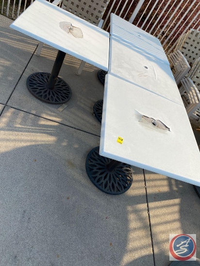 {{4X$BID}} Umbrella Patio Pedestal Tables