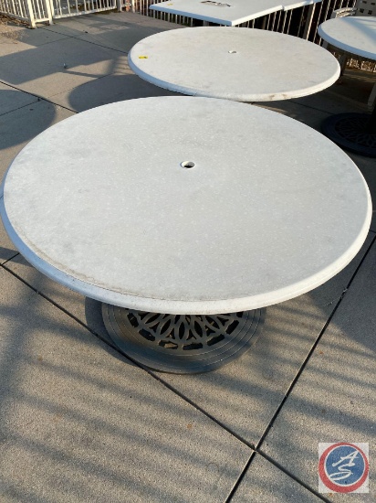 {{2X$BID}} Umbrella Patio Pedestal Tables