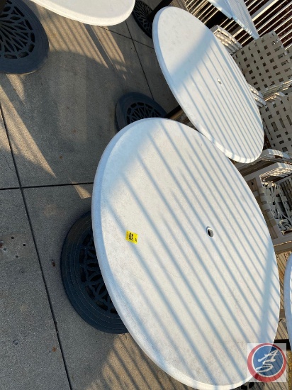 {{2X$BID}} Umbrella Patio Pedestal Tables