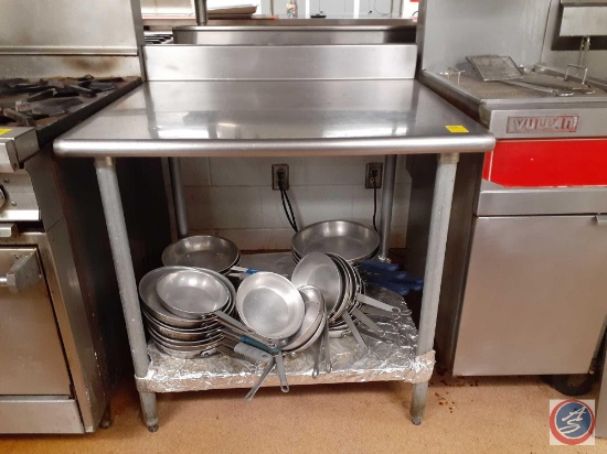 Commercial Work Table 36'' x 30'' x 39 1/4'' {{CONTENTS NOT INCLUDED}}