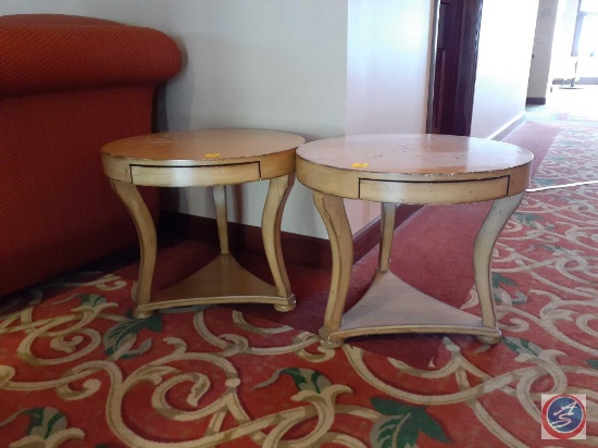 {{2X$Bid}} End Tables 22" X 26" (2)