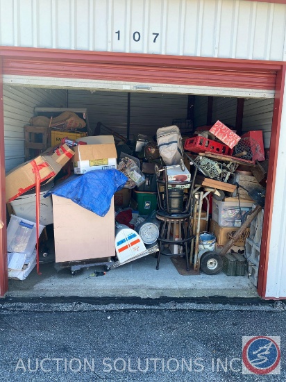 10 x 15 Unit: Entire contents of storage unit sold for one price, as is, where is, no refunds. Buyer
