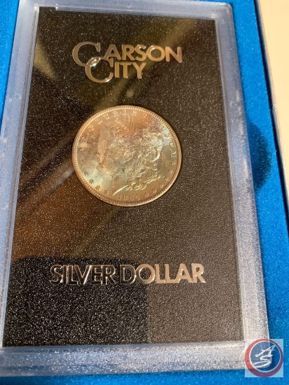 Silver Dollar Rainbow 1884-CC GSA Carson City