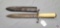 Confederate States Army CSA Civil War Era Bowie Knife & Scabbard. Measures 14