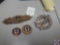 Deutschland Erwache 1933 Pin, NSDAP Golden Party Pin, Nazi Infantray Badge Pin w/ Rifle, Eagle,