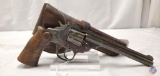 Iver Johnson Model Supershot 22 LR Revolver Double Action Revolver with 6 inch Barrel and holster.